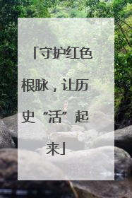 守护红色根脉，让历史“活”起来